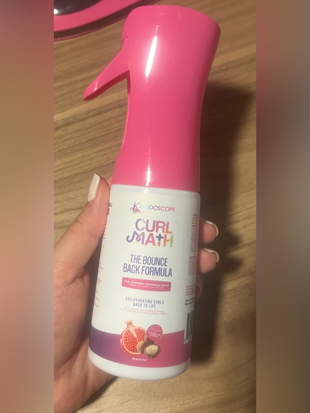 CurlMath The Bounce Back Formula Hydrating Spray